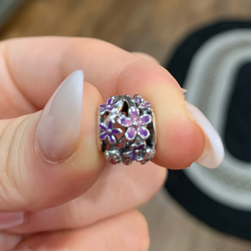 Floral Pandora charm